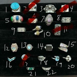 Taxco/Mexican sterling silver rings for sale